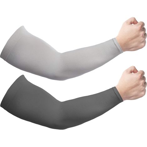 Lot de 2 paires de manchons rafraîchissants de protection solaire UV pour hommes et femmes, protection UPF 50 (1/5)