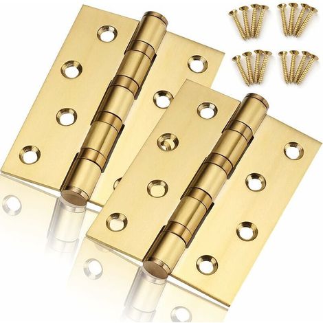 - 2Pcs Charniere Porte Lourde, Exterieur Charnière Inox,Paumelles Charniere Porte Bois Charnières Acier Inoxydable Connecteurs Maison Pour Maison Meubles Matériel Armoire Garde Porte Tiroir, (1/5)