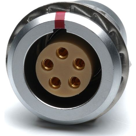 Connecteur circulaire 5 contacts, Montage panneau, raccordement A souder ( Prix pour 1 )