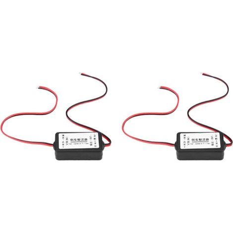 2x 12V Rectifier for Car Reversing Camera, Relay, Capacitor, Filter, Connector for Reversing Camera Lens, Anti-Interference Ballast (1/5)