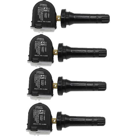 4 capteurs TPMS pour voiture, système de surveillance de la pression des pneus, références 13598771 et 13516164, compatibles avec Cadillac, GMC Sierra et Chevrolet Cruze. (1/5)