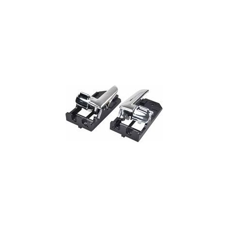 Poignées de porte intérieures de voiture 82610-2F010 et 82620-2F010, poignées de porte intérieures gauche et droite, ensemble de deux pièces, argent électroplaqué. (1/4)