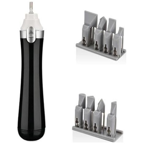 BUNTHAUS MS148 Ponceuse à Polir Électrique Alternative Mini Outils de Ponçage Portatifs pour Pièces de Modèles en Plastique Outils de Construction de Bricolage