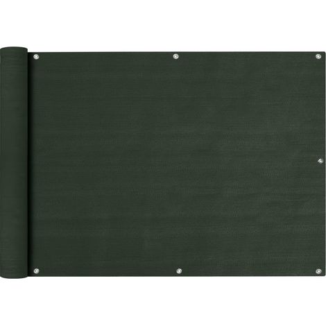 Écran de balcon Vert foncé 75x600 PEHD (1/4)