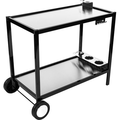 Somagic – Desserte de jardin Mégèva – Acier laqué et inox – Dimensions L 106,5 x l 58 x H 86,5 cm – Surface plateau 88,5 x 44 cm (1/5)