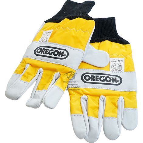 Gants tronçonneuse protection coupe. Taille XL Oregon