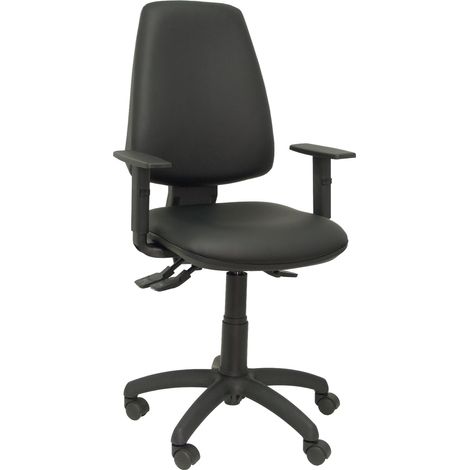 Pc Elche Sincro Chaise de Bureau Simili Cuir Noir