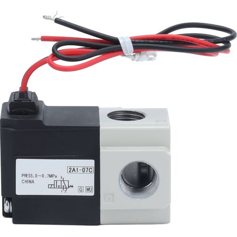Électrovanne pneumatique G1/4 à dépression d'air, 2 positions, 3 voies, pour commande électronique de suralimentation (1/5)