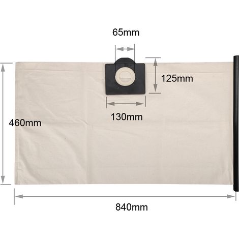 Accessoires d'entretien pour nettoyeurs vapeur Kärcher - Sac à poussière en toile grand format NT38