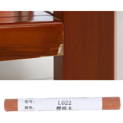 Stylo de Réparation pour Parquet et Meubles en Bois Composite avec Kit 2 crayons Wax Anti-Taches couleur Noyer pour Rayures et Imperfections (1/5)