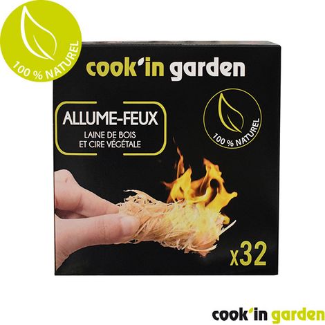 32 Allume feux en laine de bois Cook'in Garden (1/2)