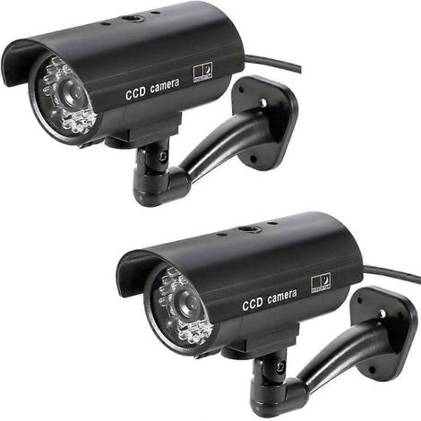 Filiyano-Fausse caméra de surveillance, fausse caméra pour une utilisation intérieure et extérieure, caméra de surveillance factice résistante aux (1/5)