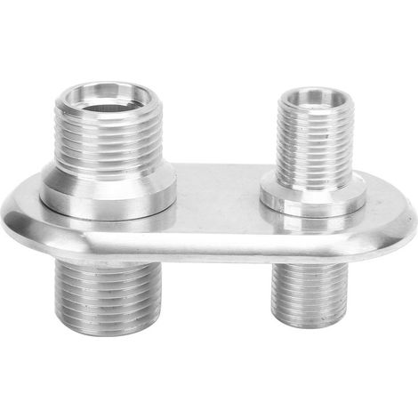 Connecteur de cloison universel pour climatiseur 2 ports de voiture, modification et remplacement pour hot rodsilver (1/5)