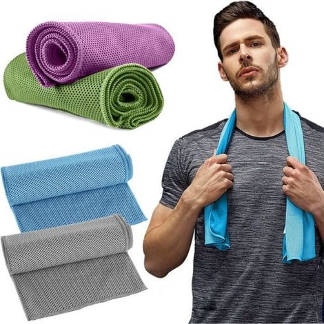 Serviette de Refroidissement - - 4PCS - Microfibre - Effet Refroidissant - Sport (1/4)