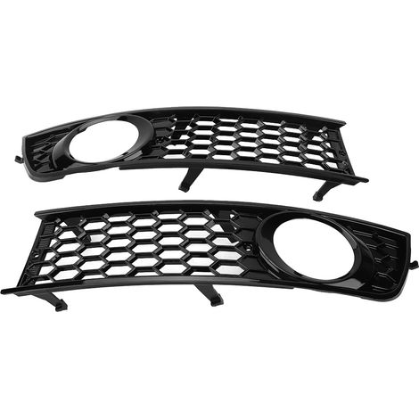 2 pièces Calandre antibrouillard avant inférieure pour Audi A4 B6 2002-2005, Grille latérale de phare antibrouillard