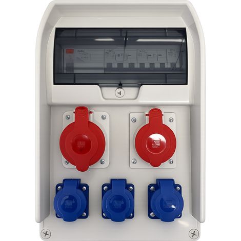 Quadro di distribuzione Pawbol R-BOX 382BR 11S 1x32A/5P 1x16A/5P 3x230V protetto (1/2)