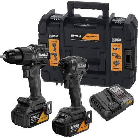 Dewalt – Kit combiné 18V avec 2 outils électroportatifs DCK2222MP2T-QW – 2 batteries 5Ah – Moteur sans balais – Pour perçage et vissage intensifs
