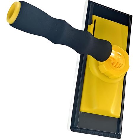 Pinceau plat pour débroussailleuse à peinture pour une utilisation murale avec poignée rotative à 360° Poignée souple Tige filetée Accessoires de montage Outil de rénovation de peinture (1/5)