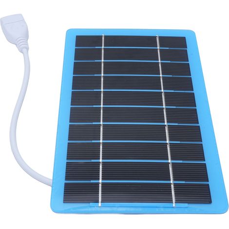 Panneau solaire 5W 5V en silicium monocristallin, charge efficace, léger et portable (1/5)