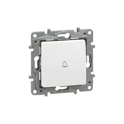 Legrand 664715 – Niloé Etikettenhalter-Schieber – 6 A – 250 V – ohne NF – rein/Leinen