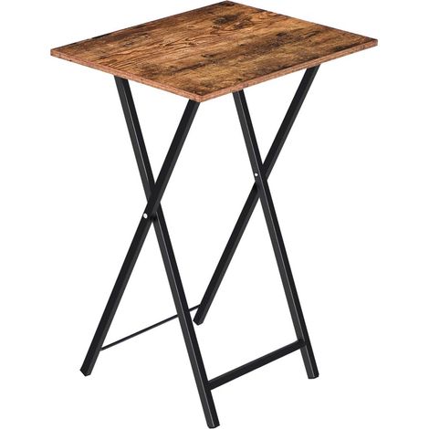 Beistelltisch, Klappbar Tablett Tisch, Sofatisch, TV Tray im Industriestil, einfach montierbar, HOOBRO EBF15BZ01 (1/5)