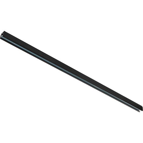 QAZQA Moderno Carril trifásico moderno negro 100cm - Trifásico Aluminio Cuadrada /Alargada Adecuado para LED Max. x Watt
