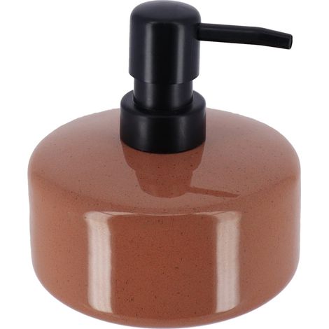 Distributeur a savon gres laque  400 ml - ambre - Tendance (1/2)