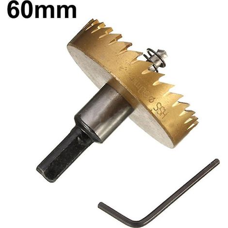 Foret HSS 16-60 mm, scie cloche pour métal, acier, bois et alliages - 60 mm (1/5)