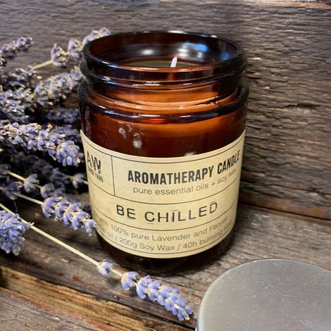 Bougie de soja aromathérapie 200g - Be Chill- Vendu par 1 (1/4)