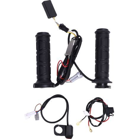 Poignée de guidon chauffante électrique pour moto, 7/8 pouces, résistante à la pluie, antidérapante, texturée, main chaude (1/5)
