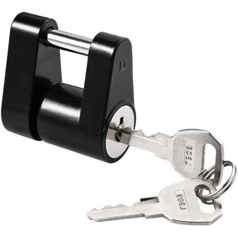 BUNTHAUS PA Blocco per gancio di traino nero, diametro 1/4\", portata 3/4\", per traino, barca, camper, camion, auto (1 confezione, nero) (1/4)