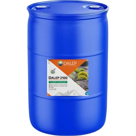 Dalep – Fût 200L traitement professionnel concentré – Antimousse pour toiture, murs et sols – Élimine champignons et algues – Imperméabilisation durable