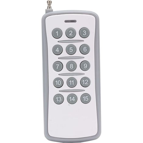 Télécommande Universelle 433MHz 15 Touches pour Porte et Lumière - ABS Sans Fil (1/5)