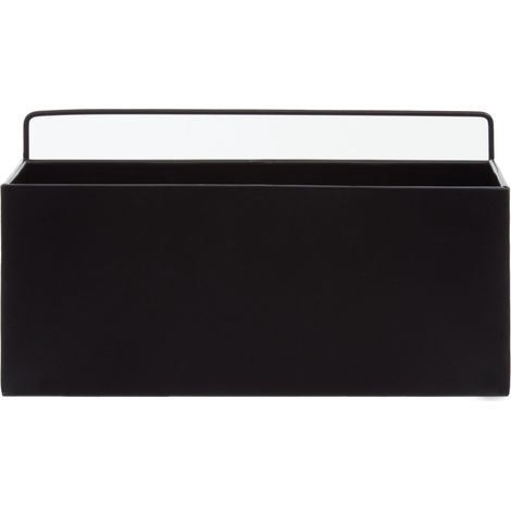 Interiors by Premier Small Black Plant Box, Robust Iron Constructed Garden Planter Box, Versatile Garden Box For Planting (1/5)