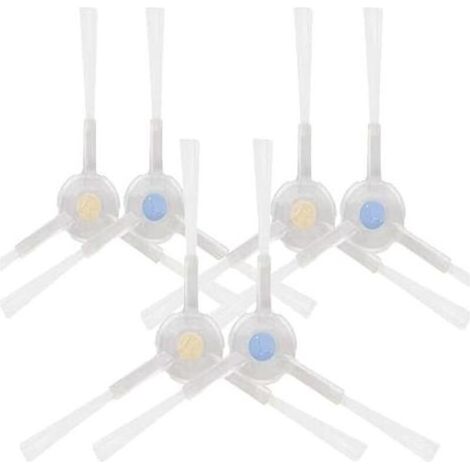 Pair Remplacement Balayeur Brosse Latérale pour Narval T10 Robot Aspirateur - Nylon Nettoyage Brosses Parties (3 Set) (1/5)