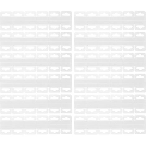 100 crochets de présentation portables pour la vente au détail, languettes adhésives transparentes, languettes de suspension autocollantes-4.5X3.5cm