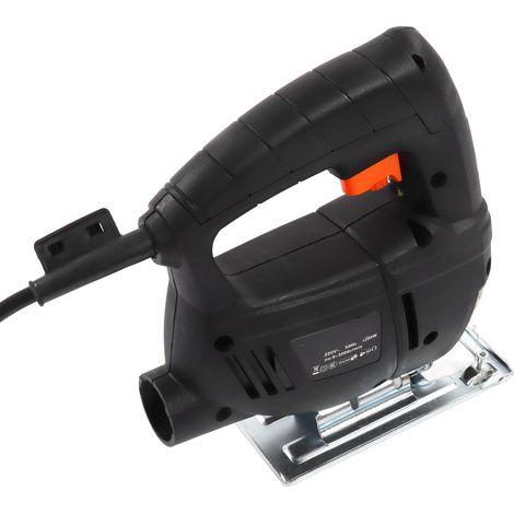 Scie sauteuse électrique, scie à bois électrique, scie à fil manuelle, coupe en biseau à ±45°, profondeur de coupe maximale de 63,5 mm (2-1/2 pouces), 0 à 3 000 courses par minute (0-3 000 CPM). (1/5)