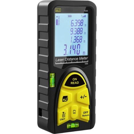 BSR 1 Set Laser-Entfernungsmesser 60 m, tragbares digitales Messgerät mit Griff
