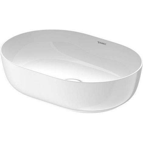 Vasque à poser DU Luv 500x350mm fermée, sans bonde, sans bonde, blanc/sable sdm.