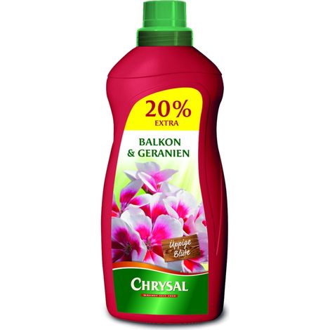 Chrysal Balkon und Geranien Flüssigdünger - 1200 ml
