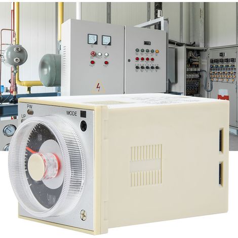Relais temporisé multifonctionnel de haute précision, 8 pôles, 1,2 s - 300 h, 220 V CA/24 V CC/CA (1/5)