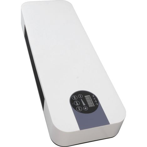 Elektrischer Wandheizlüfter aus ABS-Kunststoff mit Fernbedienung für Schlafzimmer und Wohnzimmer, EU-Stecker 220 V (1/5)