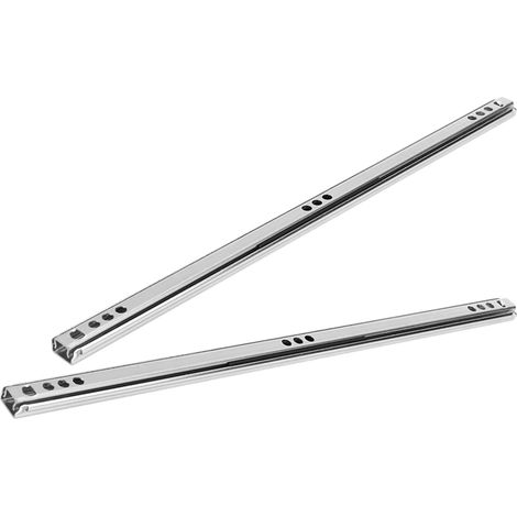 Glissières de tiroir à roulements billes en acier laminé froid, (1/5)