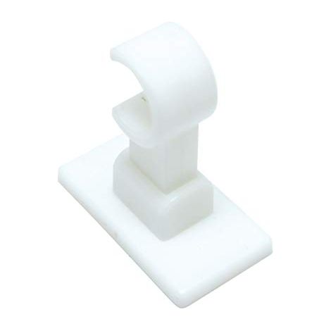 Gardinia California-Supporto per aste da caffè, Ø 12 mm, ABS, 2,7 cm, 2 pz, Colore: Bianco, 2.7 cm, 2 unità (1/3)