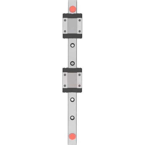 Kit de glissières miniatures à roulement pour rail de guidage linéaire MGN12C avec 2 blocs de glissement pour imprimantes 3D et pièces CNC 100 mm / 3,94 pouces