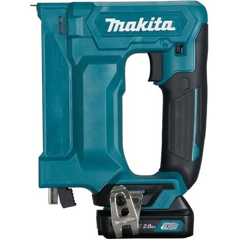 Makita Zszywacz 12V CXT ST113DWAJ 1x2,0Ah - Cucitrice elettrica portatile, uso domestico e professionale, alta potenza e design compatto.