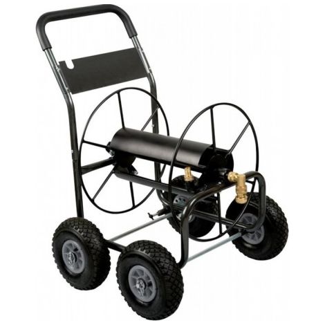 FP – Enrouleur tuyau arrosage 3/4" – Capacité 110m – Acier avec revêtement poudre – Roues increvables pour mobilité aisée (1/6)