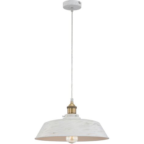 Pendelleuchte KNUD Weiß matt / Gold matt, Ø 36cm (1/5)