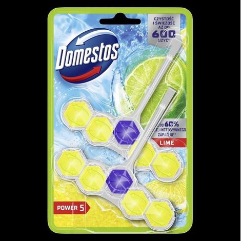 Bloc WC Domestos Power 5 à la chaux 2 x 50 g