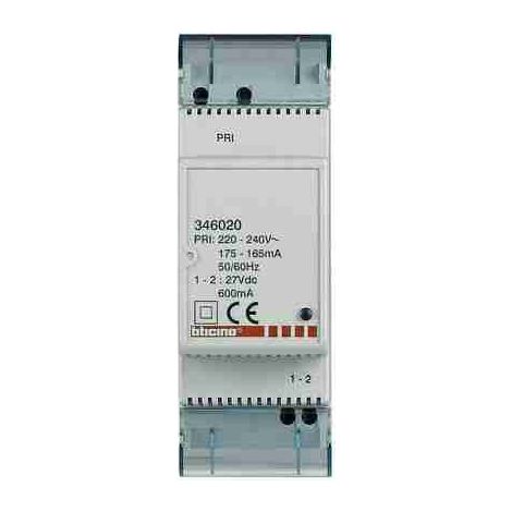 BTI346020 Alimentation supplémentaire pour modules BUS-SCS 2 DIN. 27 Vcc 600 mA